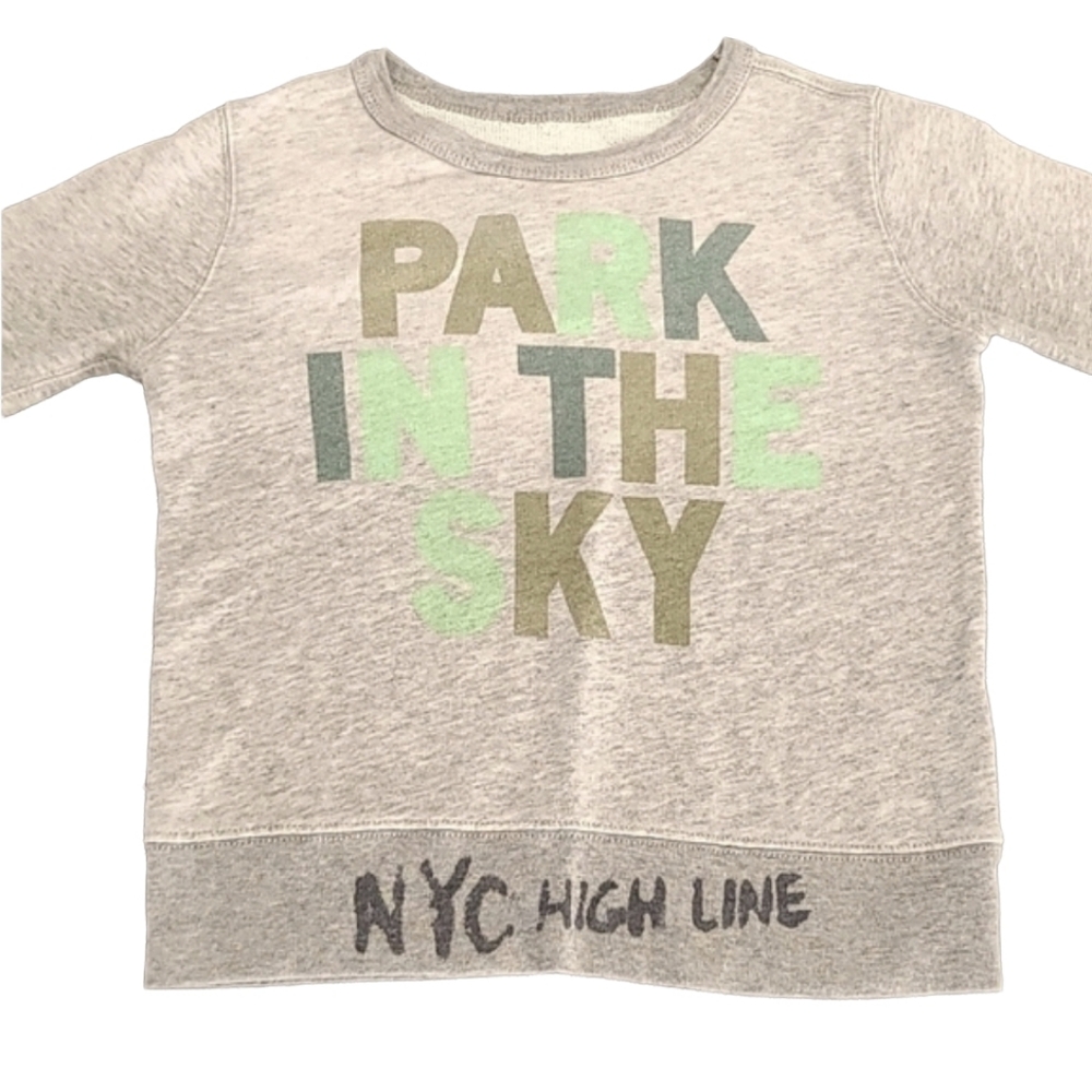 CREWCUTS x HIGH LINE Graphic Crop Sweatshirt Girls 8 Park in the Sky NYC LIMITED - Picture 4 of 12